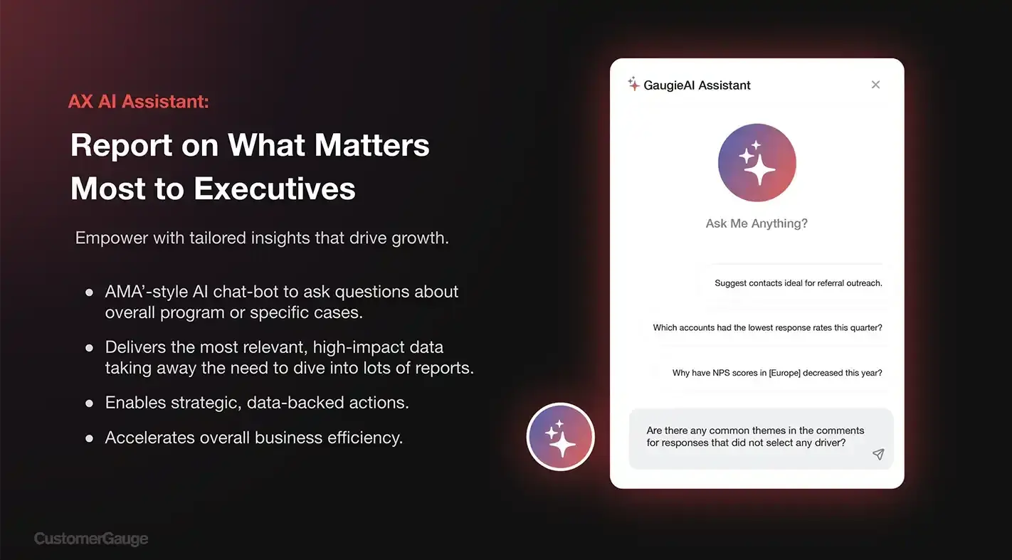 CustomerGauge AI AX Chatbot