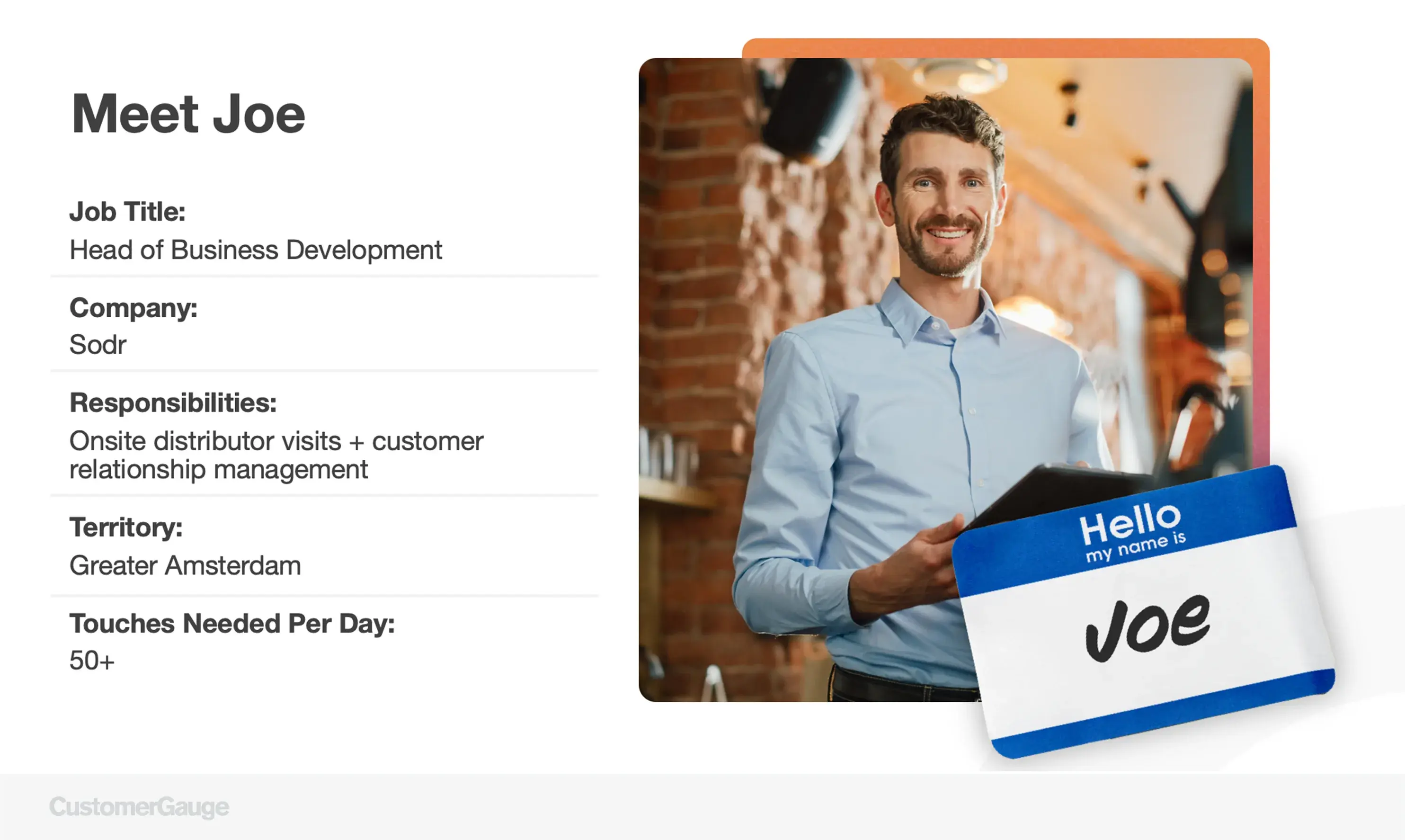 Meet Joe CustomerGauge