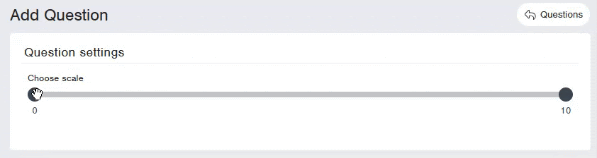 Question Settings Widget