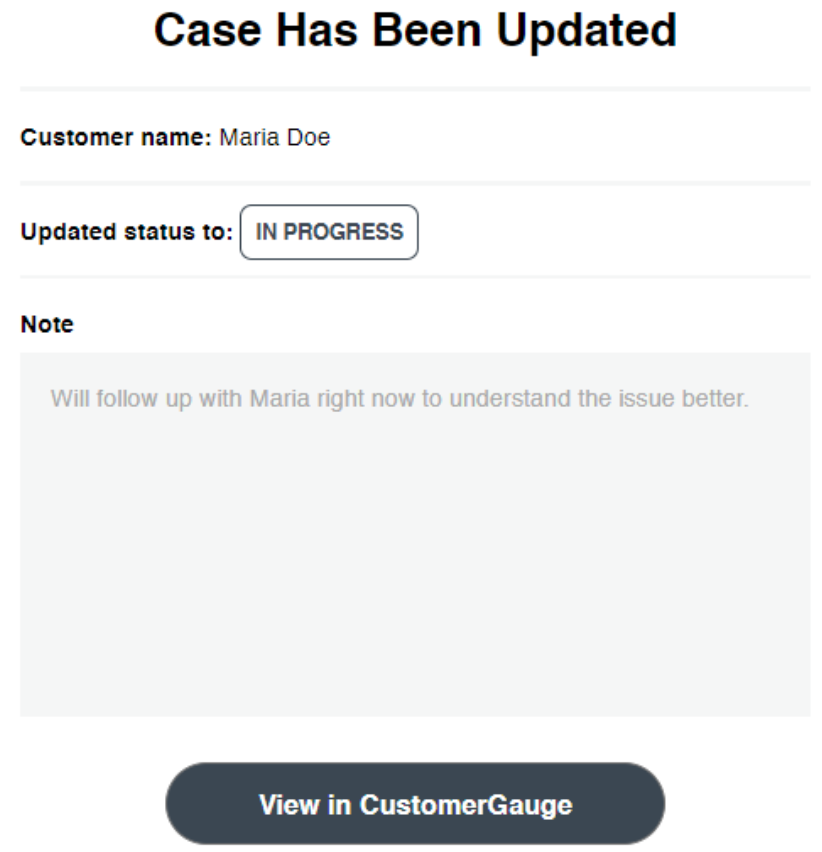Updated Case CustomerGauge