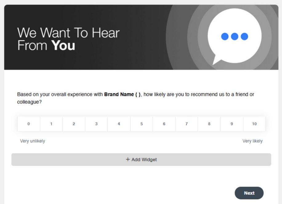 CustomerGauge Survey