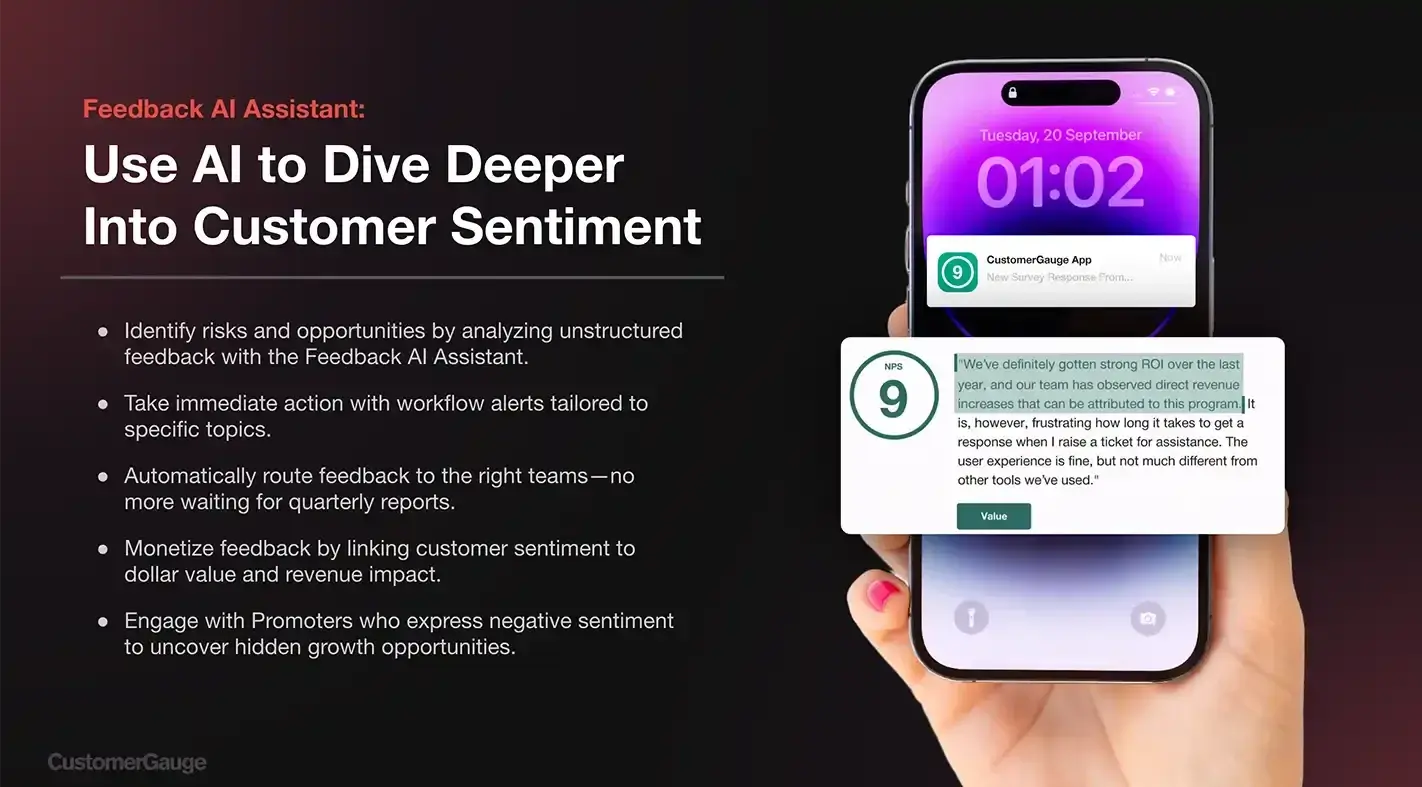 CustomerGauge's Feedback AI Assistant