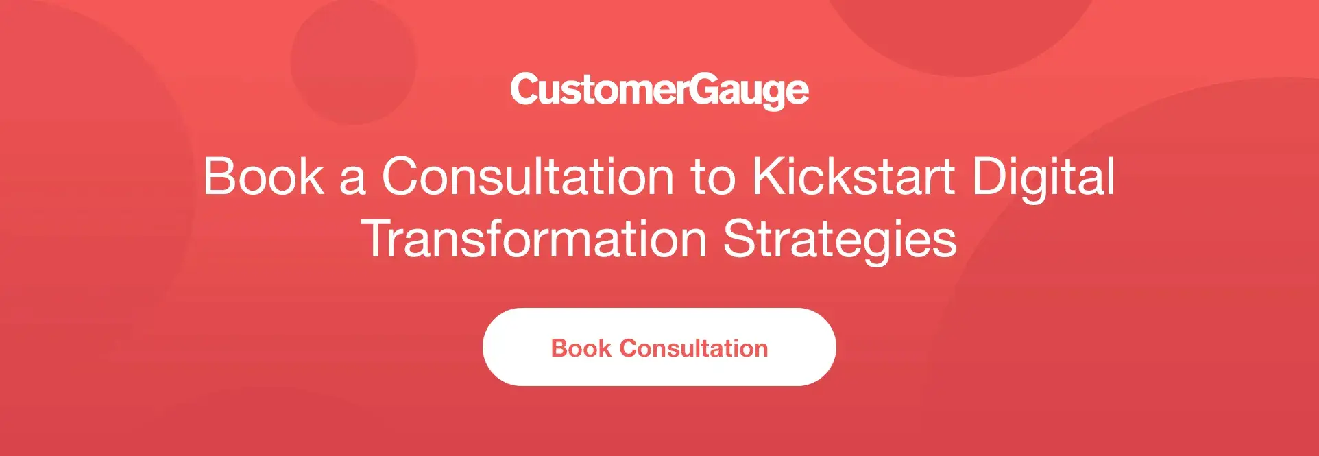 CustomerGauge Consultation CTA